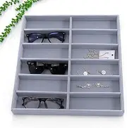 [HAMKVBPR] Sunglasses Storage Box 10g 12g Eyeglasses Display Tray Sunglasses Display Tray Eyewear Display Case(2)