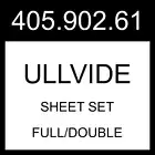 IKEA ULLVIDE Sheet Set Gray-beige Full/Double 405.902.61