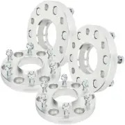4x 1" thick silver wheel spacers 6x5.5 12x1.25 studs For Nissan Armada Titan