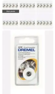 30 pack DREMEL 423E ROTARY POWER TOOL 1" MUSLIN BUFFING WHEEL ATTACHMENT