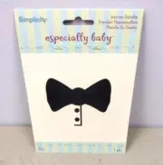 Baby Black Bow Tie Iron-On Transfer Paper Appliqué