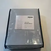 Clara Clack Fitted Sheet Deep Pocket Sheet 21 In King Silver