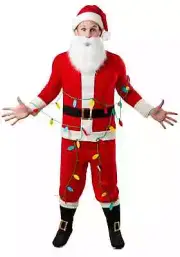 National Lampoon's Clark Griswold Men's Santa Costume