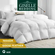 Giselle Bedding Queen Size 700GSM Goose Down Feather Quilt