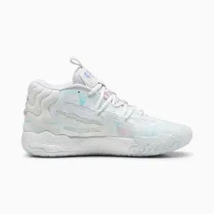 【PUMA】籃球鞋 男鞋 運動鞋 緩震 MB.03 IRIDESCENT 藍白 37990401