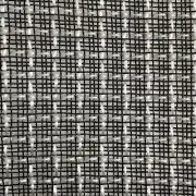 Quality Black Silver Strip Woven Amplifier Speaker Grill Fabric Cloth 1.5M x0.5M