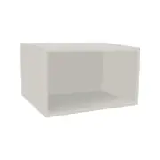 Kaboodle 360 x 500-600mm White Pepper Customisable Microwave Open Shelf