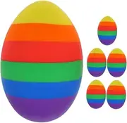 Angoily 6pcs Easter Egg Pencil Erasers Cute Creative Erasers for Teachers Students Funny Mini School Supplies for Versatile Use for Home Office Holiday Decor