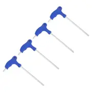 4pcs 4mm Hex Key T-Handle Dual End Wrench Spanner, Metric CR-V Steel