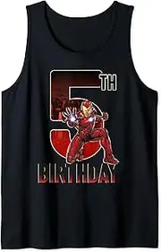 [Marvel] Iron Man 5th Birthday Action Pose Tank Top