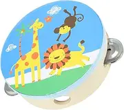 Kisangel Childs Handbell Toy Portable Percussion Instrument Musical Toy for Boys and Girls Hand Tambourine