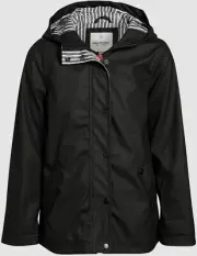 $57 Urban Republic Toddler's Girls Black Hooded Anorak Rain Coat Jacket Size 24M