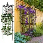 6Panels Strong Metal Garden Trellis for Climbing Plants Outdoor Cucumber Trellis