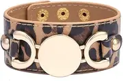 [Xiang Ru] Adjustable Cuff Wide Band Bracelet Chic Bangle for Womens and Girls