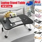 Laptop Stand Table Foldable Desk Computer Study Bed Adjustable Cup Slot/Tray