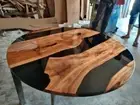 30" Custom Resin Epoxy Coffee Table Top Home Decor Masterpiece