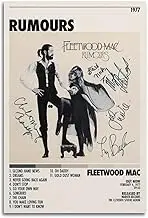 Fleetwood Art Music Mac Album Poster Poster Canvas Painting Wall Art Picture Home Decor Print For Bedroom Living Room Dorm Study Bar Office 12x18inch(30x45cm)