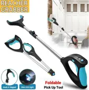 Garbage Pick Up Tool Easy Foldable Hand Picker Grab Grabber Stick Extend Reacher
