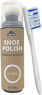 [Color Zebra] Quick Nubuck and Suede Shoe Polish | Color - Camel | Pack 125 ML | Nubuck and Suede Renovator, Camel, Free Size