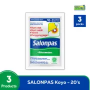 Salonpas Pain Relieving Patch 60, for Muscle, Neck & Shoulder