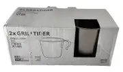 Brand New IKEA GRILLTIDER Stainless Steel Mug 33 cl (11 oz) 405.604.95