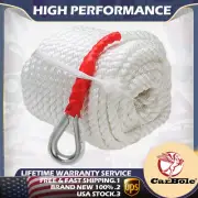 ANCHOR ROPE DOCK LINE 3/4" X 150' BRAIDED 100% NYLON WHITE MADE IN USA