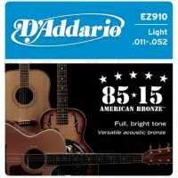 在飛比找momo購物網優惠-【D’Addario】EZ910 民謠吉他套弦(11-52)