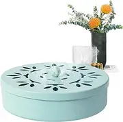 Coil Holder - Attractive Design Incense Burner with Handle and Lid | Minimize Waste Coiil Case | Incnse Hollder for Balcony Indoor Workplace Outdoor Patio Camping