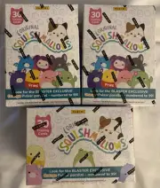 Original Squishmallows Panini Trading Cards Blaster Box 6 Packs 30 Cards 3 Boxes