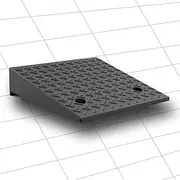 MAEEHDNKM Heavy Duty Driveway Ramps, Rubber Wheelchair Curb Ramps, Portable Walkers Threshold Ramp, Loading Ramp Shed Ramps for Doorway Scooter Steps(H 14cm)