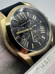 MICHAEL KORS Bradshaw Black Dial Men's Chronograph Watch Item No. MK8578 NWT