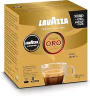 Lavazza, A Modo Mio Qualità Oro, 16 Coffee Pods, Ideal for an Espresso with Floral and Fruity Notes, 100% Arabica, Intensity 8/13, Medium Roast, 1 Pack of 16 Coffee Pods