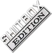 Shitbox Edition Badge - Shitbox Car Emblems, 3D Car Emblems Shitbox Design | Creative Novelty Decorations, Funny Rear Decals Self Adhesive Decorative for Auto Automotive Truck Vehicle