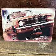 Holden 1969 HT GTS350 Monaro Repro Small Tin Sign
