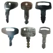 6 Keys Fits Kubota Heavy Equipment Tractor Key Set