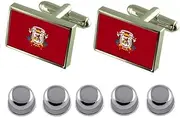 [Select Gifts] Shirt Dress Studs Caracas City Venezuela Flag Cufflinks