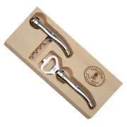 Laguiole Jean Dubost - Set BAR 2 Pieces - Corkscrew And Bottle Opener - Dealer