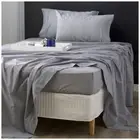 Park Avenue King Single Flannelette Fitted Sheet Set 175GSM Egypt Cotton Striped