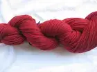 100gm Australian Merino Wool 8ply Rich Red Knitting Hand-dyed Yarn 225m