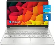 [HP] Pavilion 15.6" HD Touchscreen Anti-Glare Laptop, 16GB RAM, 256GB SSD Storage, Intel Core Processor up to 4.1GHz, Up to 11 Hours Long Battery Life, Type-C, HDMI, Windows 11 Home, Silver