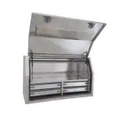 1400 x 600 x 820mm Checker Aluminium 4 Drawer Ute Tool Box Truck Trailer Toolbox