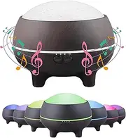 EZONEDEAL Bluetooth Speaker Wood Grain Essential Oil Diffuser Ultrasonic Aroma Diffuser Cool Mist Air Humidifier with 7 Color LED Lights Changing and Waterless Auto Shut-Off Timing SAG
