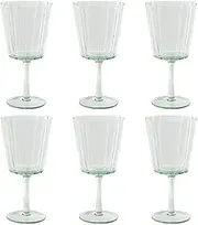 Copa Set of 6 Crystal 9 x 9 x 17.8 cm 380 ml Burbujas Verde