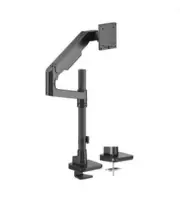 Brateck LDT81-C012P-B NOTEWORTHY POLE-MOUNTED HEAVY-DUTY GAS SPRING MONITOR ARM