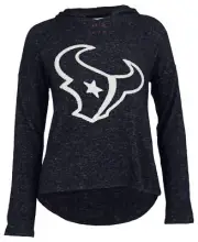 Outerstuff NFL Youth Girls (4-14) Houston Texans 3D Logo Hooded Shirt