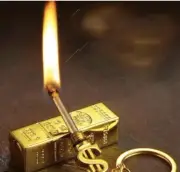 Creative Gold Bar Lighters Match Metal Kerosene. FREE SHIPPING