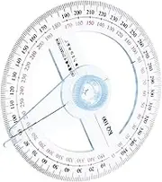 iplusmile 360 Protractor Multi-Angle Measuring Ruler Circle Drafting Ruler for Artists