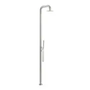LW Elle 316 Stainless Steel Outdoor Free Standing Twin Shower Brushed Stainless/Matt Black/Brushed Gold