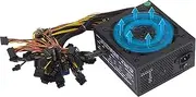 KAVJU 2000W 2400W 2600W 180V-260V ATX ETH Bitcoin Mining Power Supply 95% Efficiency Support 8 Display Cards GPU for BTC Bitcoin Miner(1800w to 2000w)