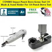 COMBO IMPACT 110 PUNCH DOWN TOOL, WIRE STRIPPER, & KEYSTONE HOLDER RJ45 RJ11/12